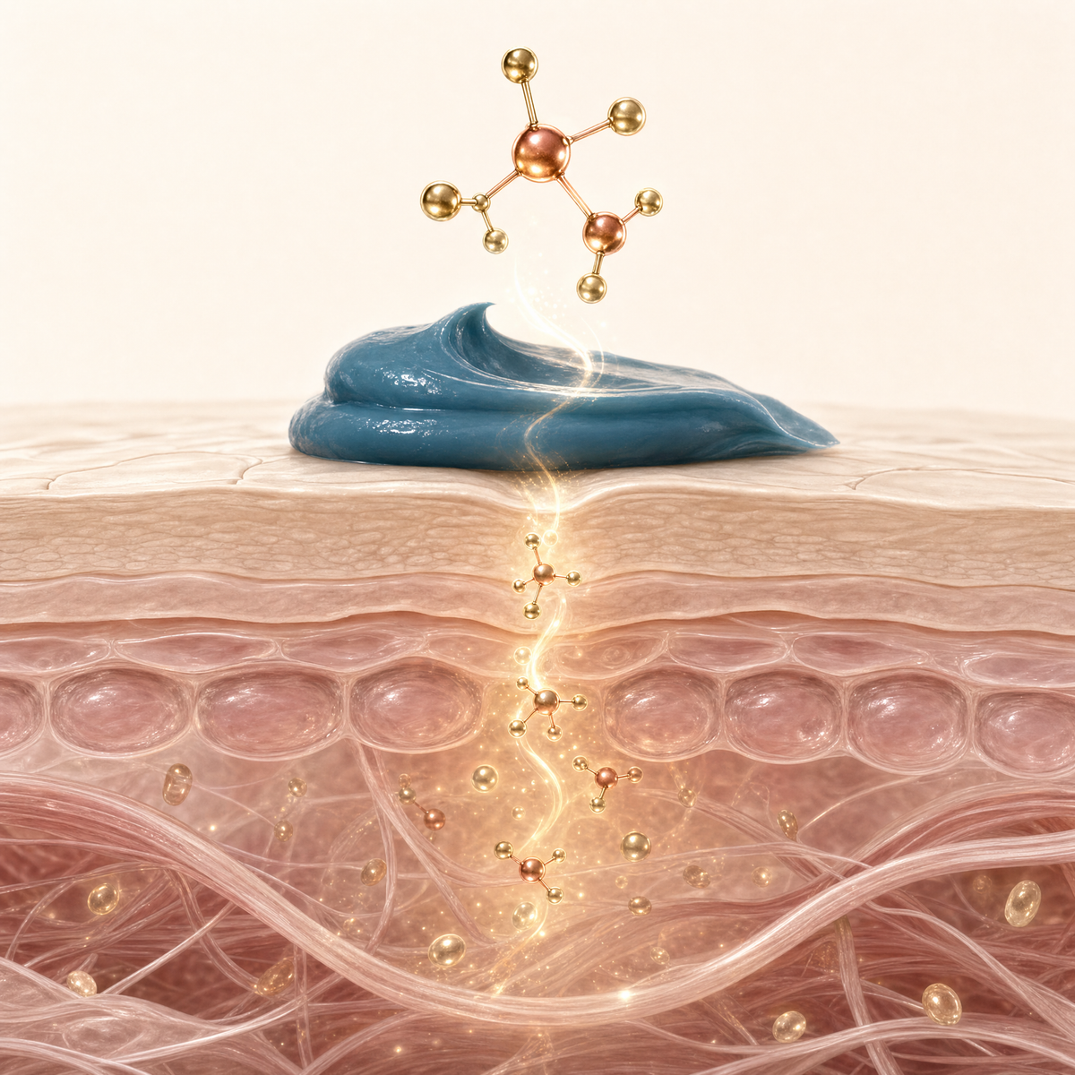 How GHK-Cu copper peptide penetrates the skin