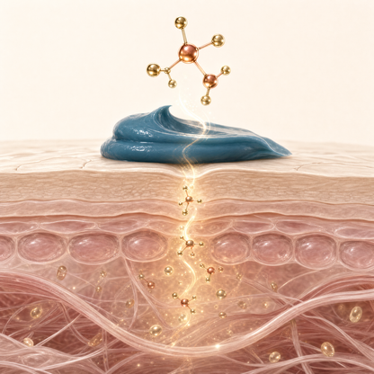 How GHK-Cu copper peptide penetrates the skin